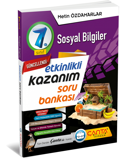 7. Sınıf – Sosyal Bilgiler Etkinlikli Kazanım Soru Bankası | Çanta