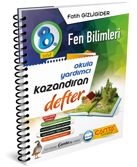 8 Sinif Fen Bilimleri Kazandiran Defter Canta Yayinlari