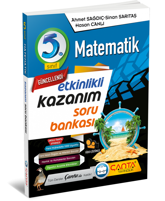 5. Sınıf – Matematik Ekinlikli KazanımSoru Bankası | Çanta Yayınları