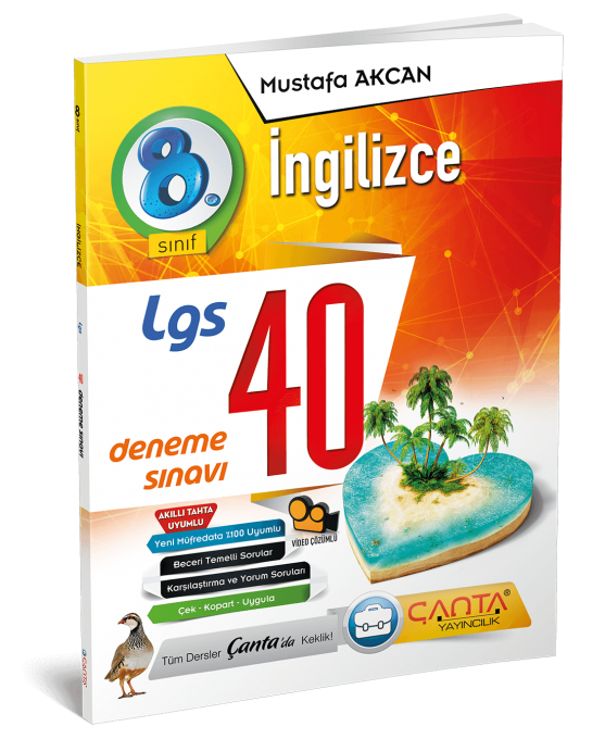 8. Sınıf – İngilizce – LGS 40 Deneme Sınavı | Çanta Yayınları