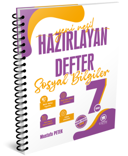 7. Sınıf Sosyal Bilgiler Hazırlayan Defter
